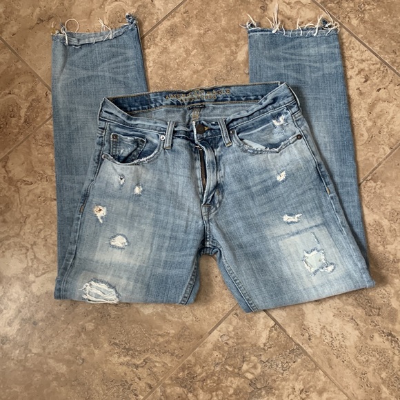 American Eagle Outfitters Distressed Denim Jeans SZ 29/30 - Picture 3 of 6
